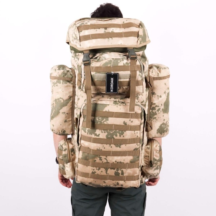 110 Litre Askeri Dağcı Operasyon Sırt Çantası – Çöl Kamuflaj