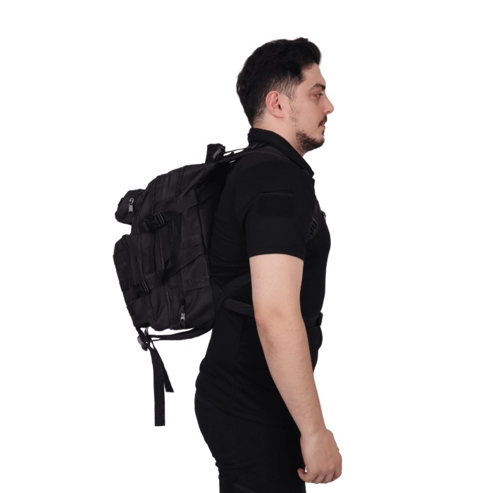 45 Litre KM Tactical Peç Alanlı Çanta – Siyah