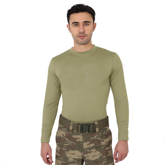 Uzun Kol Micro Spor Tişörtü – Nano Yeşili