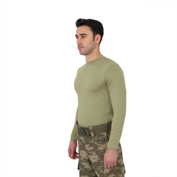 Uzun Kol Micro Spor Tişörtü – Nano Yeşili