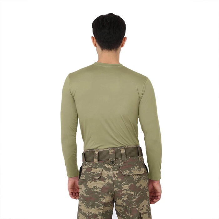 Uzun Kol Micro Spor Tişörtü – Nano Yeşili