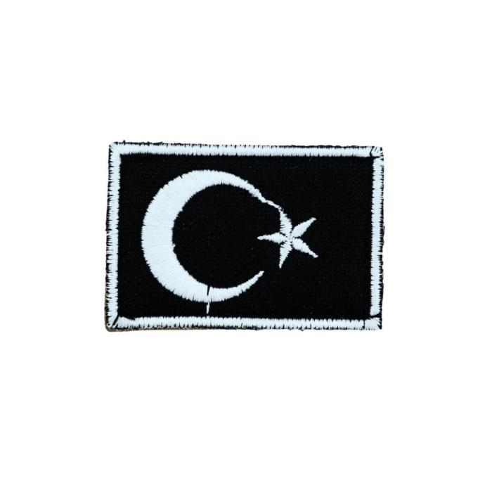 Nakışlı Türk Bayrağı Patch Arma (6×4 cm)