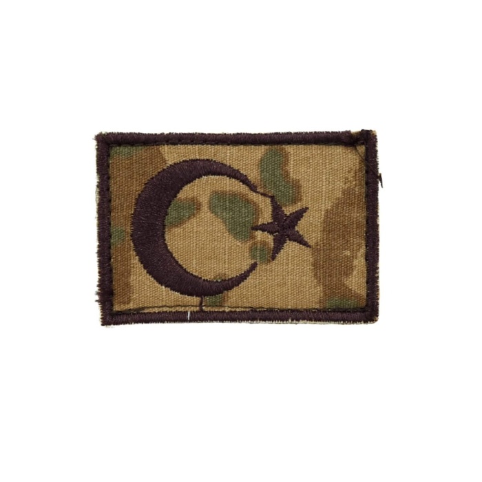 Nakışlı Türk Bayrağı Patch Arma (6×4 cm)