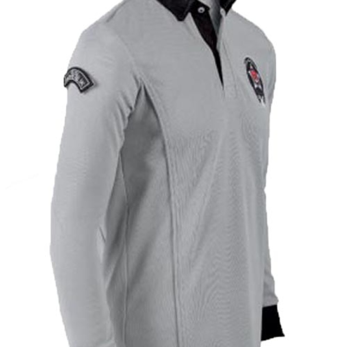 Özel Güvenlik Tişörtü Yeni Model Gri Renk Uzun Kol