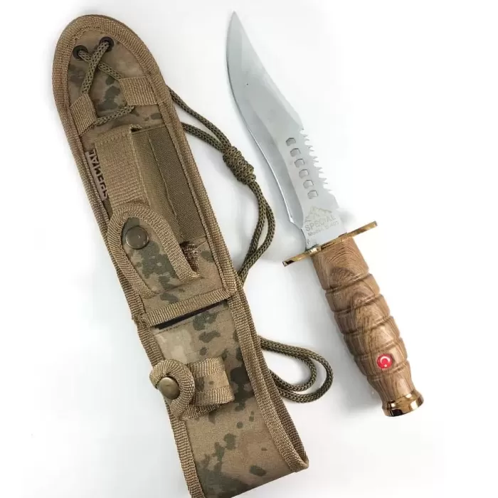 Ceviz Saplı Gri Kasatura – Komando Bıçağı