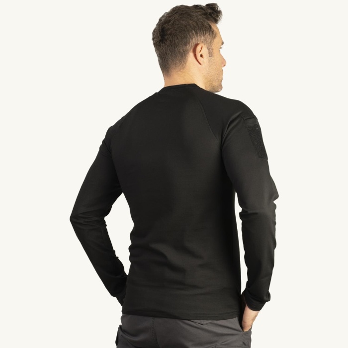 Bisiklet yaka uzun kollu taktical t-shirt