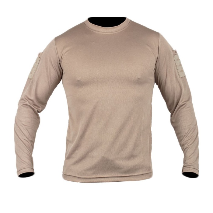 Bisiklet yaka uzun kollu taktical t-shirt