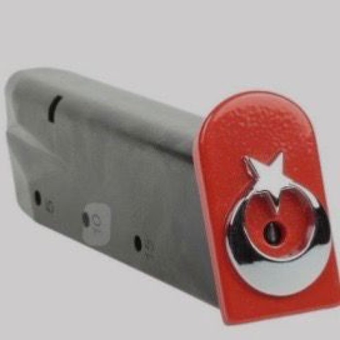 METAL AY YILDIZ SARSILMAZ SAR9 ŞARJÖR KAPAĞI KIRMIZI