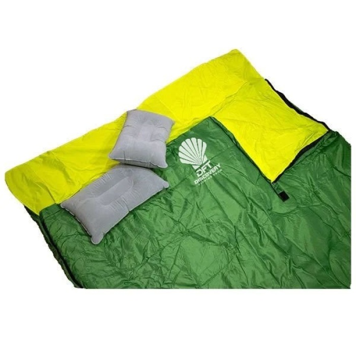 S. DFT Çift Kişilik(190+30)x145cm Yeşil -5°Uyku Tulum
