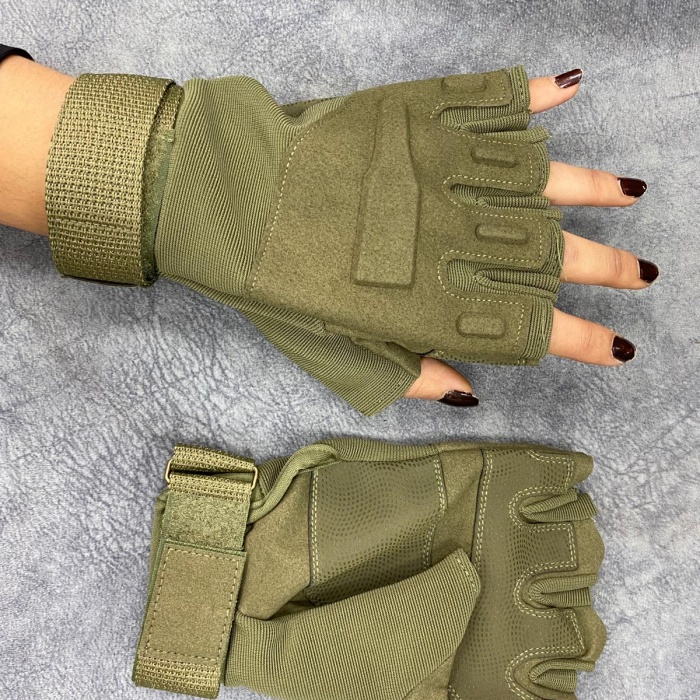 Haki Kesik Parmak Taktik Eldiven