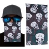 Kahve Yeşil Çoklu Kafatası Baskılı Buff Bandana 25X48 Cm