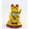 Güneş Enerjili Pati Sallayan Şans Kedisi (Maneki Neko)