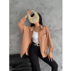 Modal oversize cepli gömlek