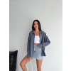 Çizgili oversize gömlek