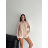Çizgili oversize gömlek