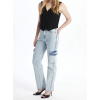 Kargo cep kar yıkama jeans pantolon