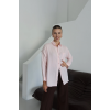Tek cepli müslin gömlek pembe pt