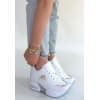 Wody Beyaz Cilt Simli Bağcıklı Spor Ayakkabı