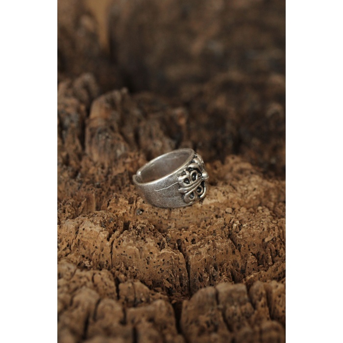 Motifli Ayarlanabilir Erkek Yüzük