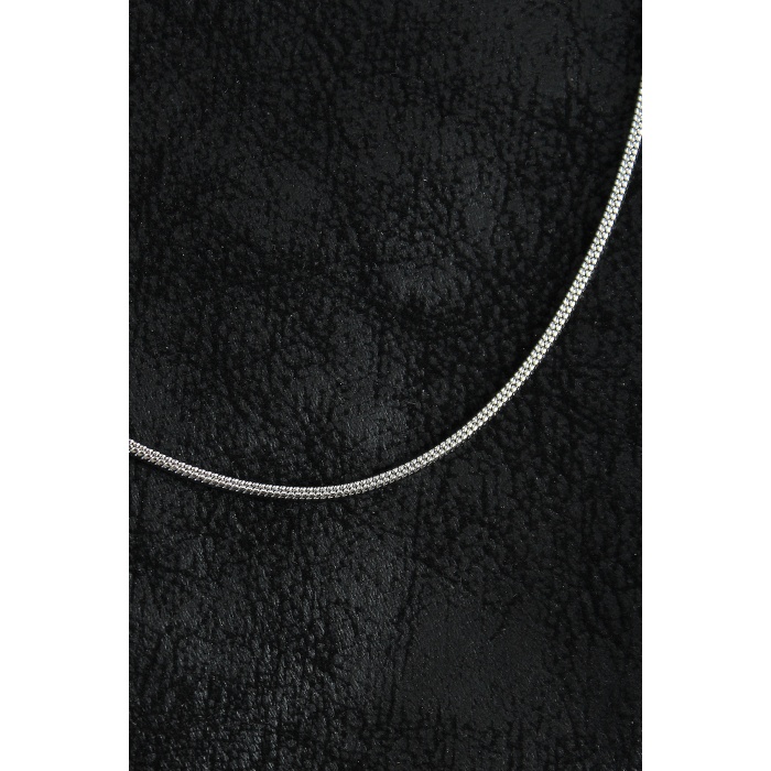 316L Çelik Örme Zincir Model Gümüş Renk Erkek Kolye