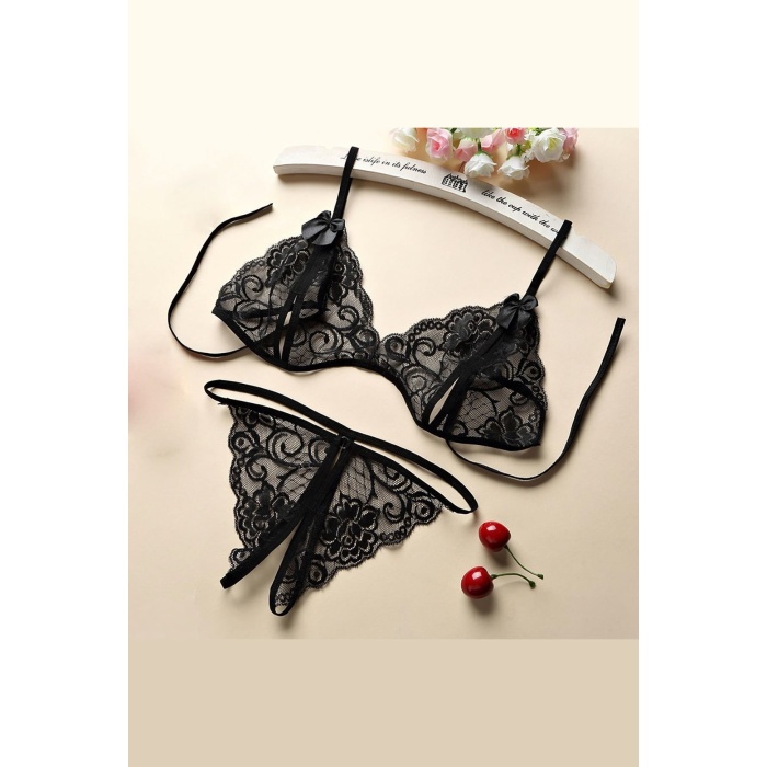 Kadın Dantelli Sütyen Külot Takımı 5li Set