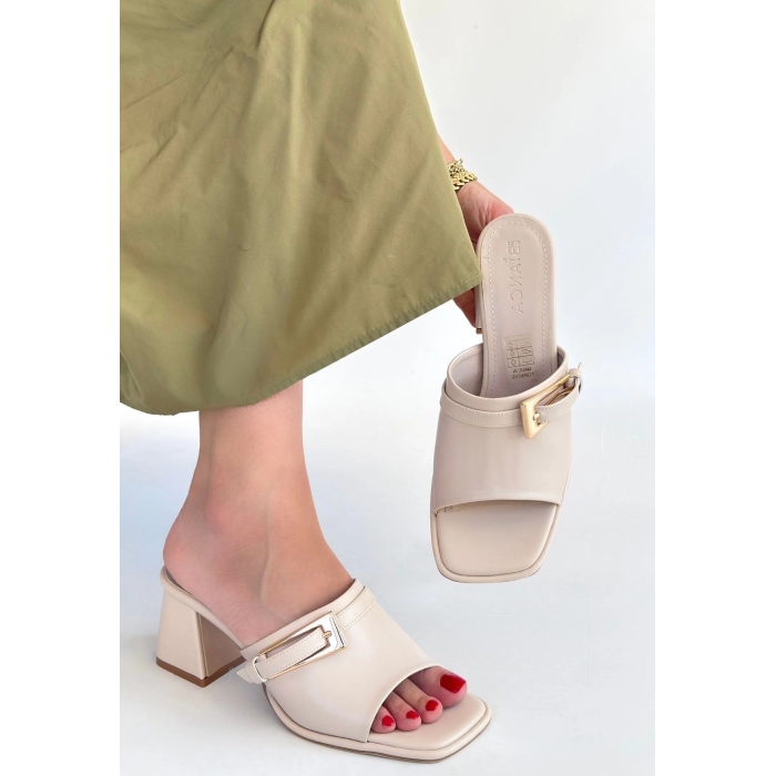 Ziva Bej Cilt Topuklu Terlik