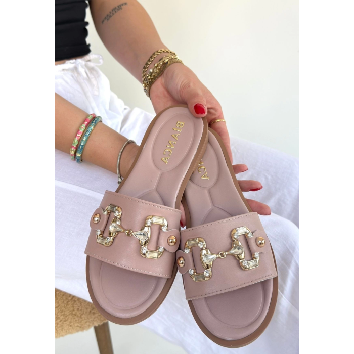 Toha Pudra Cilt Tokalı Terlik