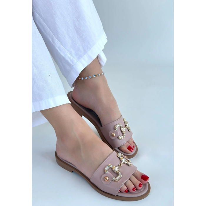 Toha Pudra Cilt Tokalı Terlik