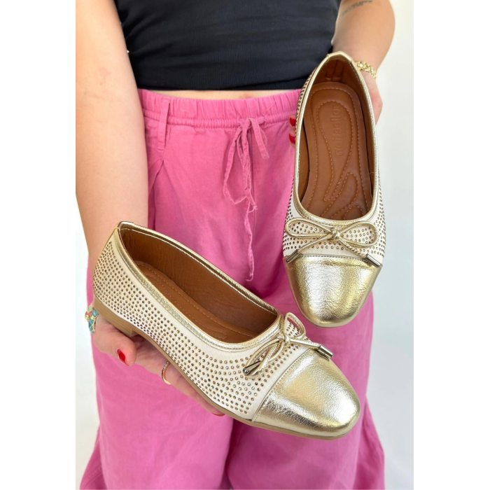 Etya Gold Cilt Babet Ayakkabı