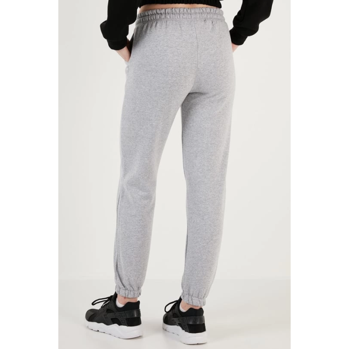 3 iplik şardonlu paça lastikli eşofman gri is001