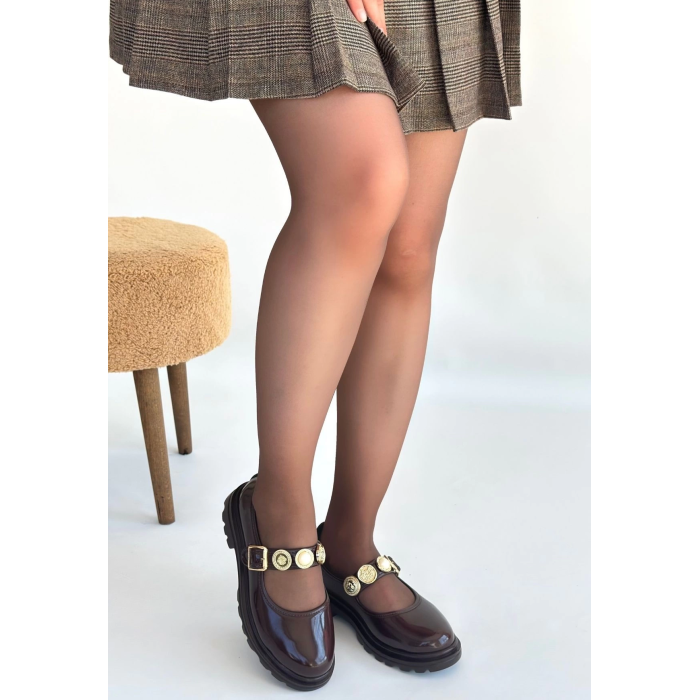 Okira Kahverengi Rugan Oxford Ayakkabı