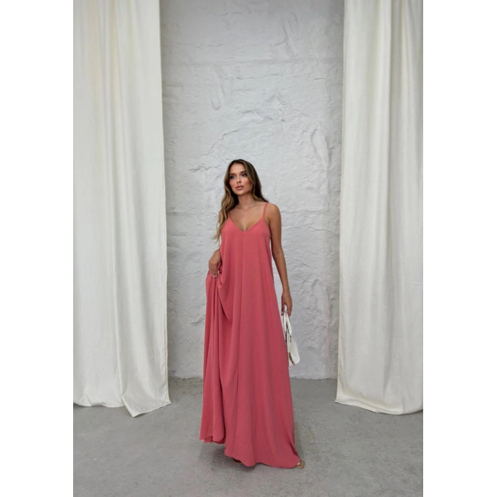 Aerobin uzun elbise pembe pt