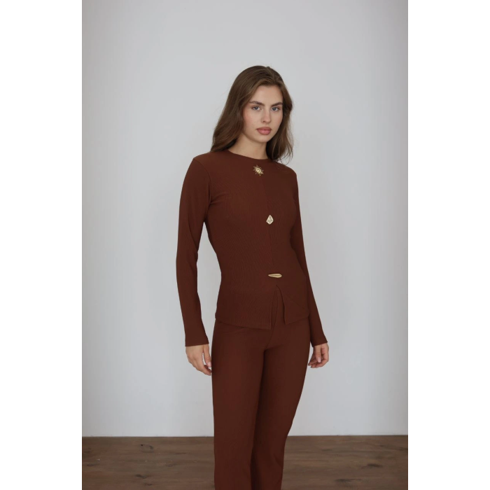 Ottoman alt üst takım kahve pt510442