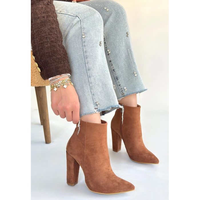 Loora Vizon Süet Topuklu Bot