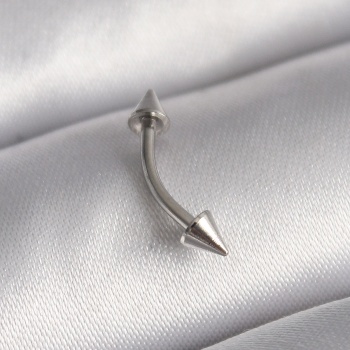 316L Çelik Gümüş Renk Çivi Model Piercing