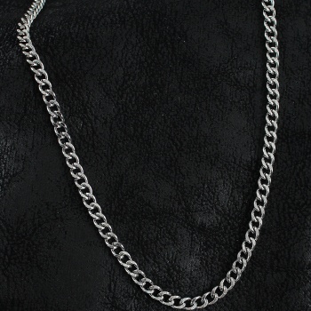 316L Çelik Klasik Zincir Model Gümüş Renk Erkek Kolye