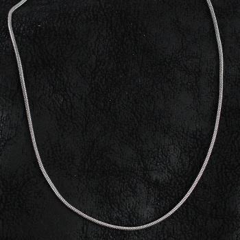 316L Çelik Örme Zincir Model Gümüş Renk Erkek Kolye