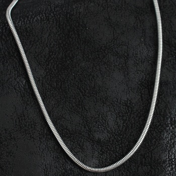 316L Çelik Oval İtalyan Zincir Model Gümüş Renk Erkek Kolye