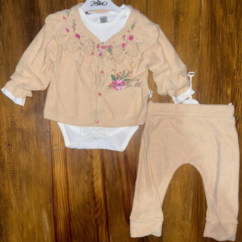 3-12 aylık üçlü takım bej