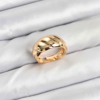 Gold Renk Bombeli Sarmal Yüzük