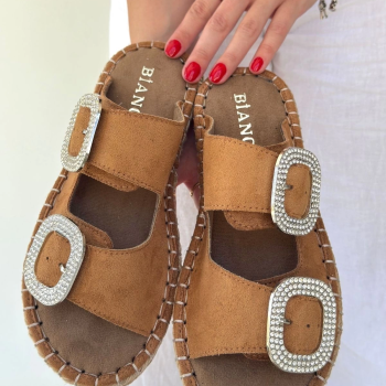 Hertas Vizon Nubuk Tokalı Terlik