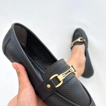 Rain Siyah Cilt Babet Ayakkabı