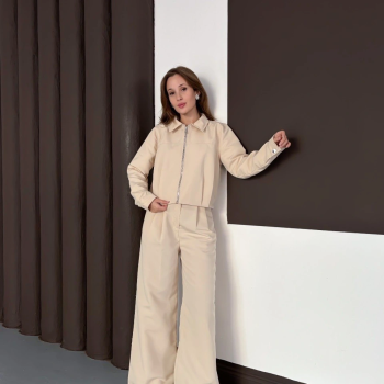 Trenç takım alt üst bej ons