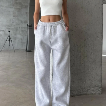 3 iplik şardonlu oversize eşofman gri