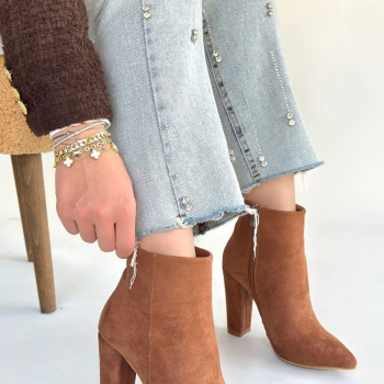 Loora Vizon Süet Topuklu Bot