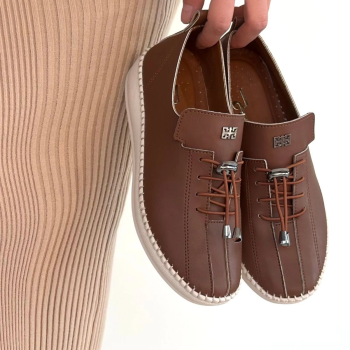 Warte Taba Deri Bağcıklı Spor Ayakkabı