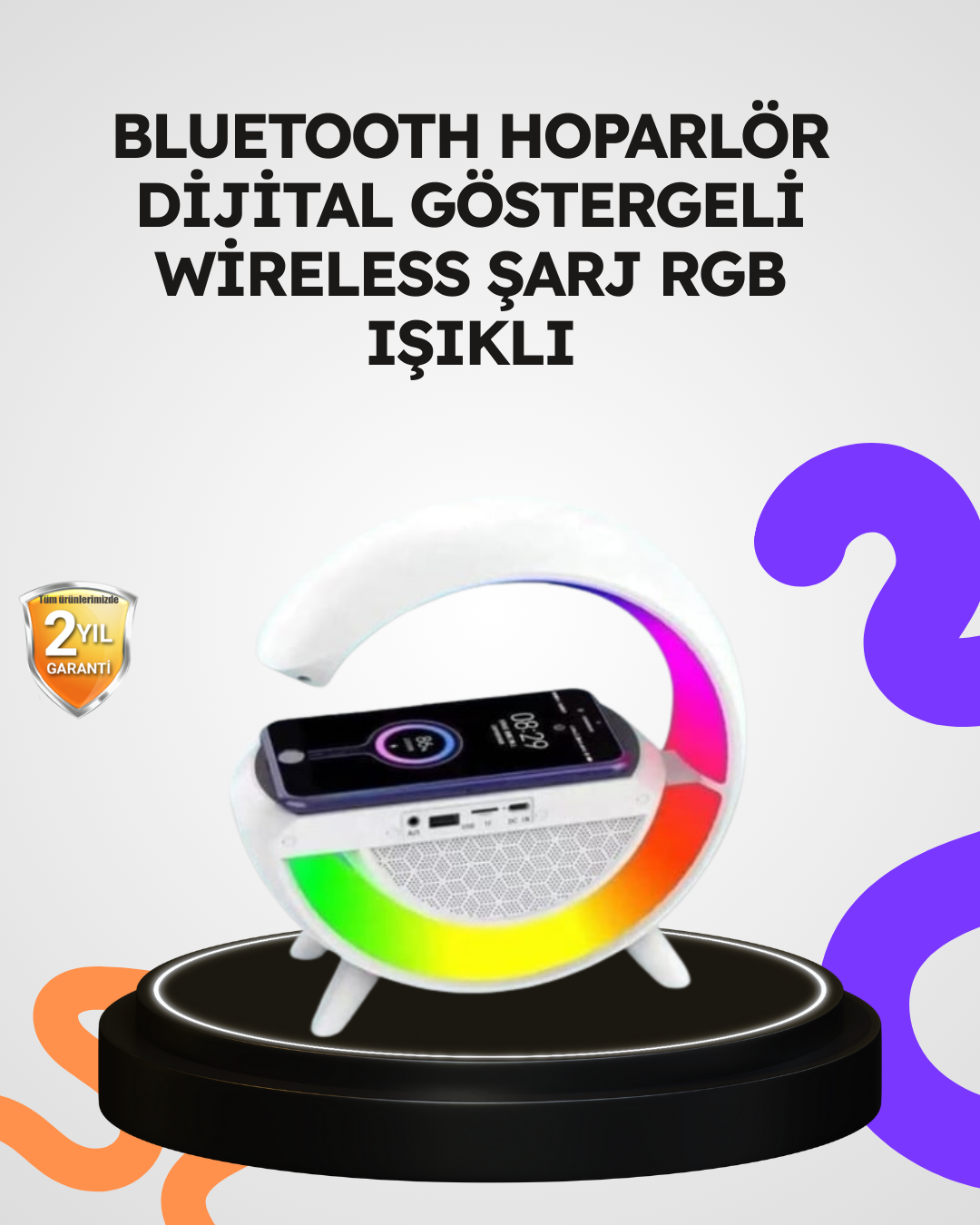 Çekiçli Pusulalı Acil Durum Feneri USB Şarjlı Çok Fonks...