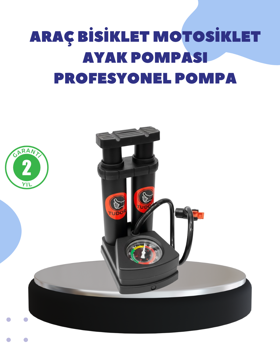 Çok Amaçlı Ayaklı Lastik Pompası Yüksek 