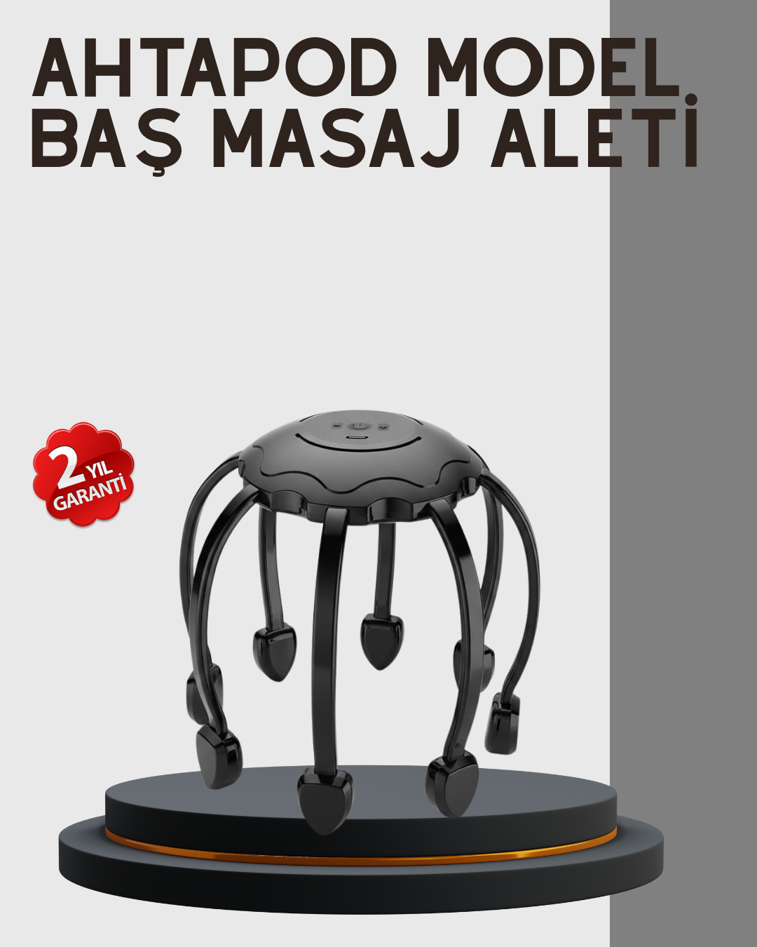 Çok Noktalı Elektrikli Kafa Masaj Cihazı 3 Modlu Rahatl...