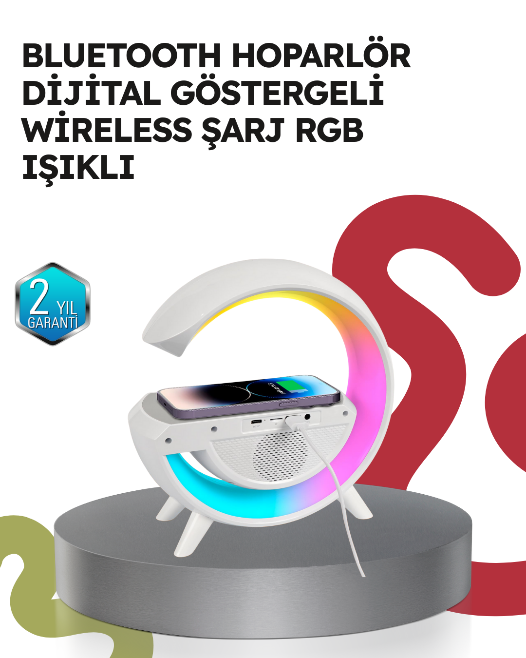 Kırışıklık Azaltıcı LED Işık Cilt Bakım Aleti 7 Renk